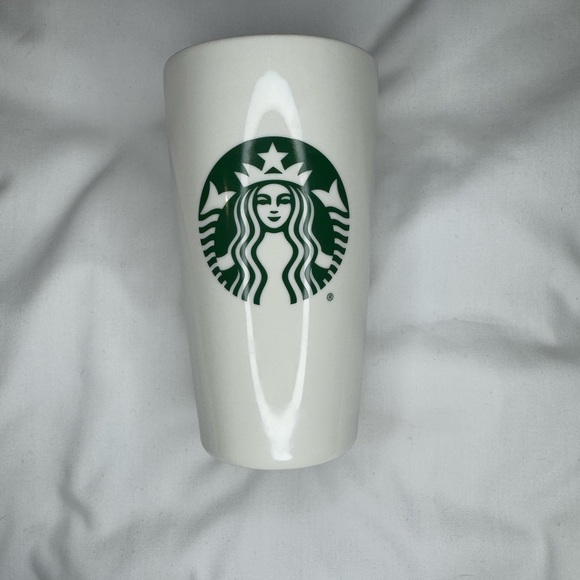 Starbucks ceramic tumbler 12oz Classic Mermaid Logo 2021 Reusable Eco Friendly - Picture 1 of 7